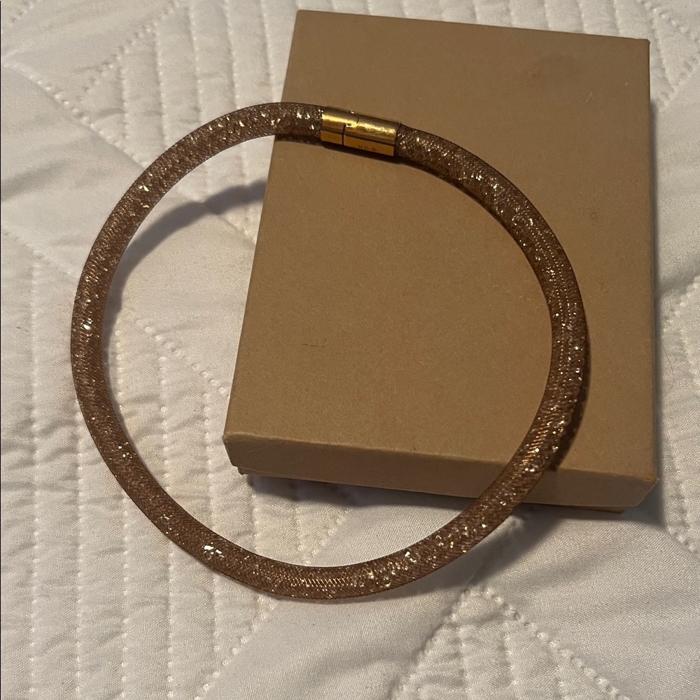 Swarovski Brown/copper color bracelet or necklace